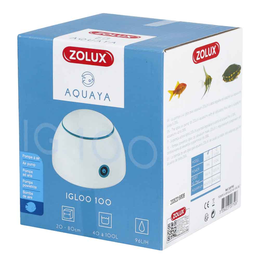 Zolux Igloo 100 Areatore 1 uscita per 40-100l Bianco