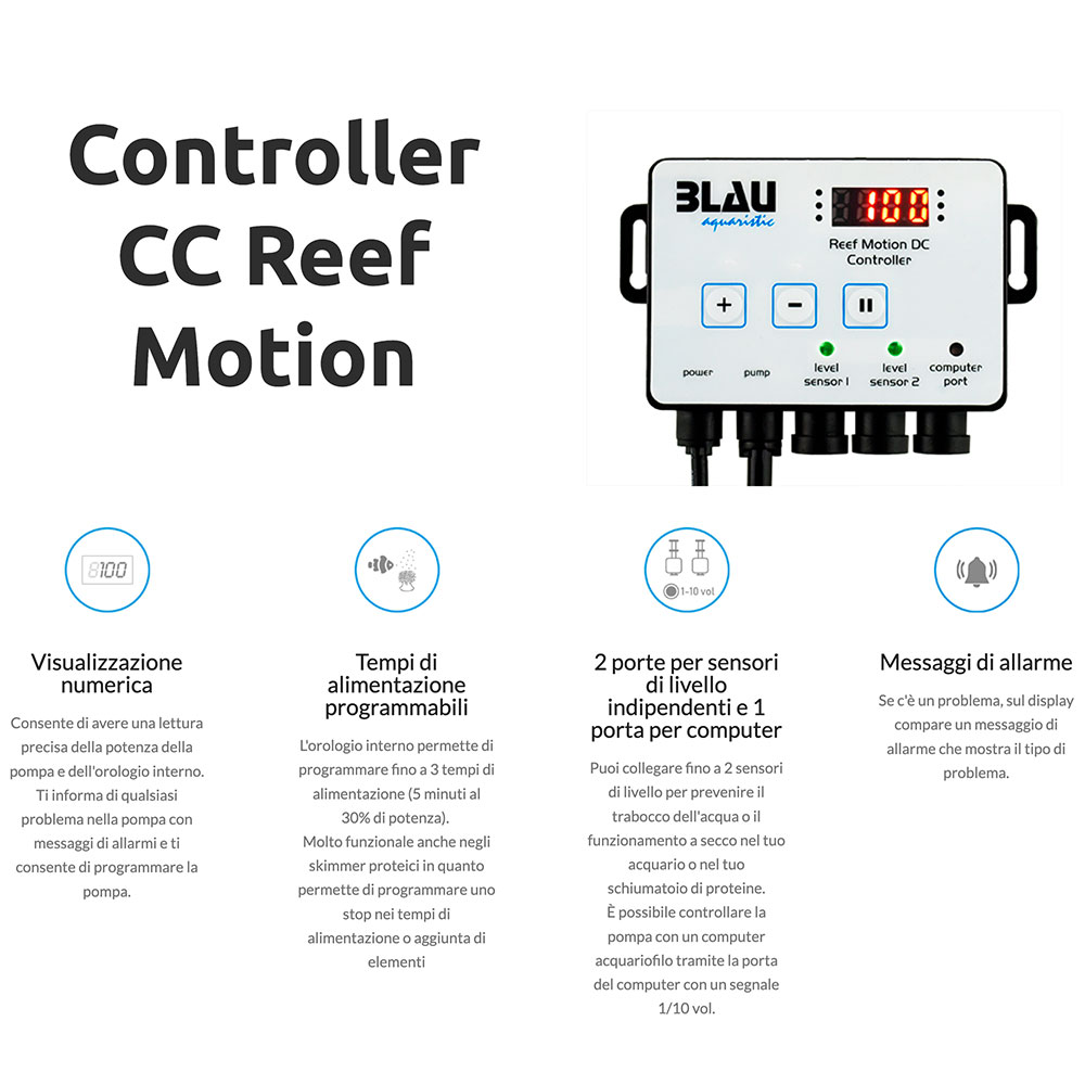 Blau Aquaristic Pompa Reef Motion 2.3KDC fino a 2300l/h