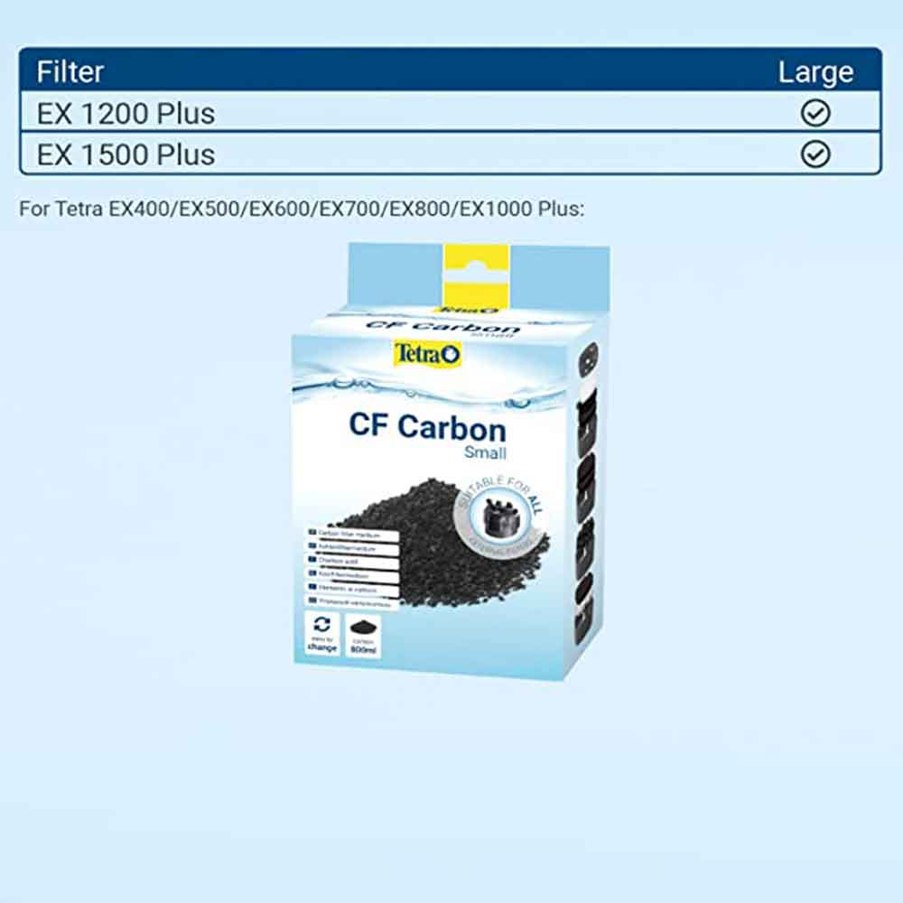 Tetra CF Carbon 800ml ex400/600/800/1200Plus fino a 500 litri