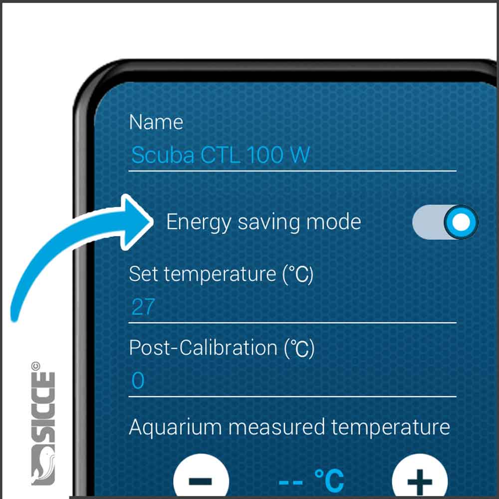 Sicce Scuba Contactless Riscaldatore Wireless NFC 50W