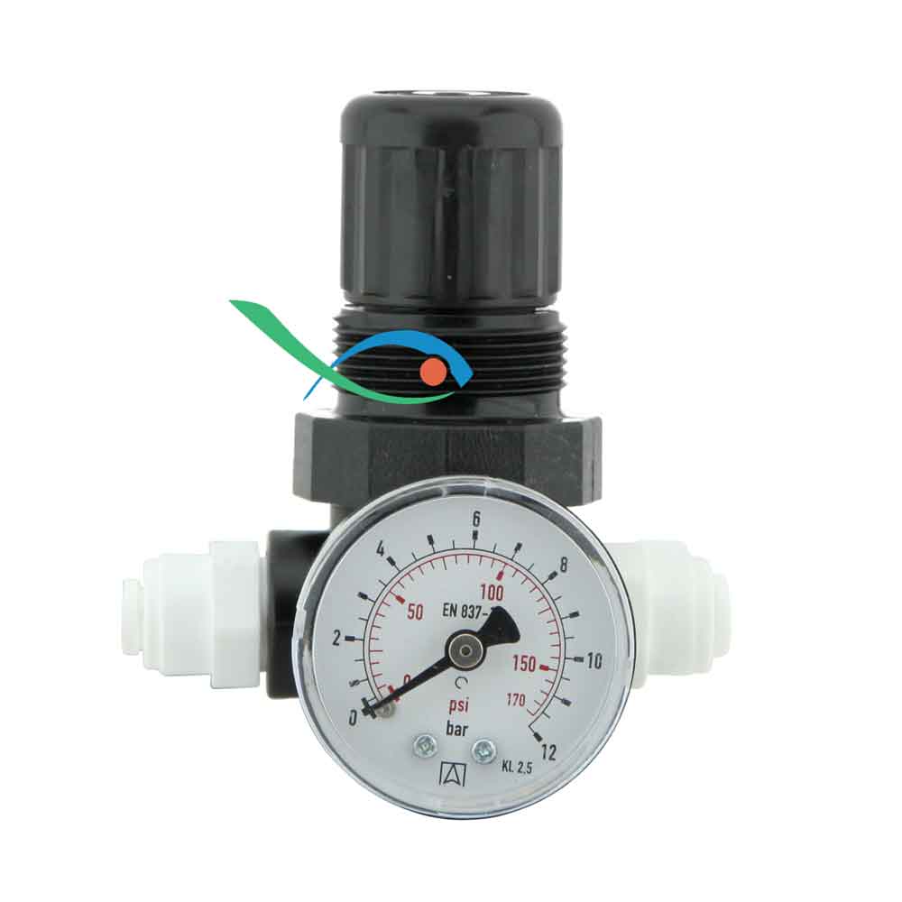 Forwater Preswater 1/4 regolatore di pressione con manometro