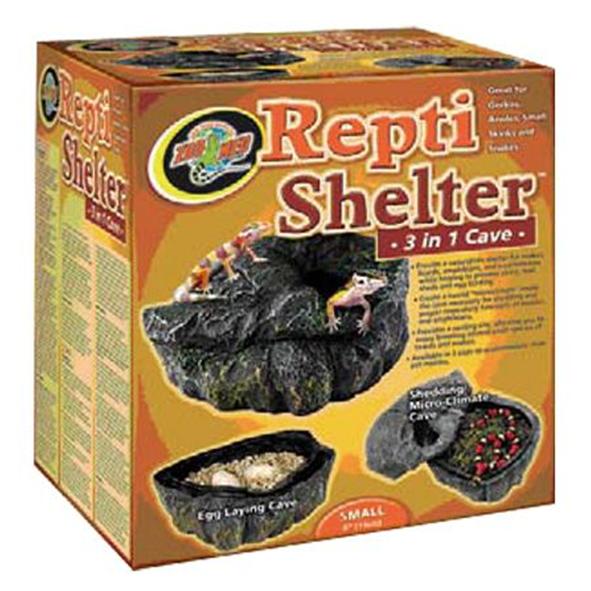 Zoomed Repti Shelter Cave 15cm 3 in 1