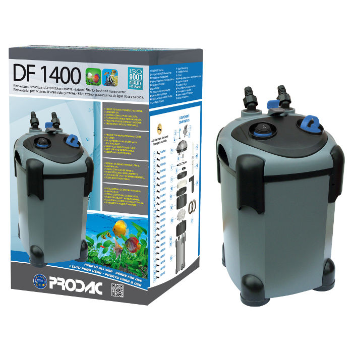 Prodac Filtro Esterno DF1400 con UV-C 9W