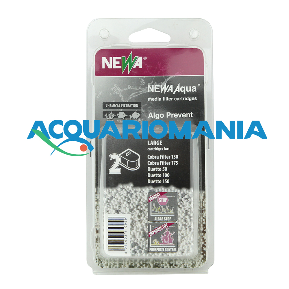 Newa Aqua Algo Prevent Cartucce Filtranti Antifosfati Large per Cobra 130 175 e Duetto 50 100 150