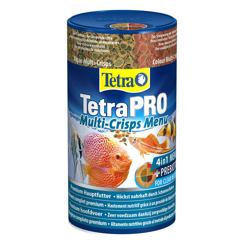 Tetra Pro Menu Multi Crisps 4 tipi di mangime divisi 250ml 64g