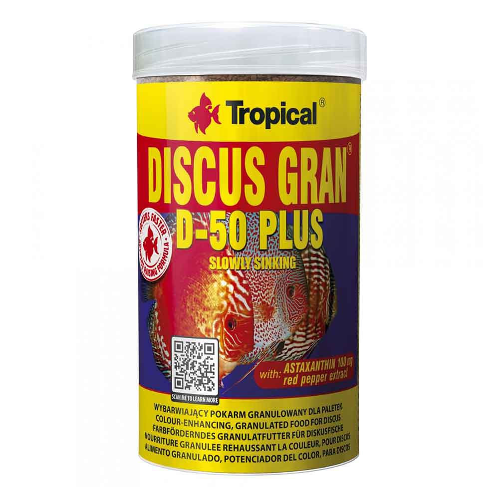 Tropical Discus Gran D-50 Plus New Mangine per colori con astaxantina 250ml 110gr
