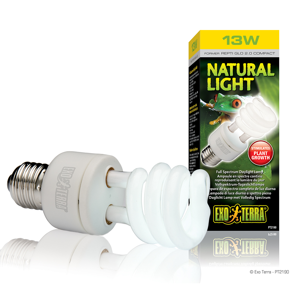 Exoterra Natural Light Diurna Spettro pieno Energy Saving 13W