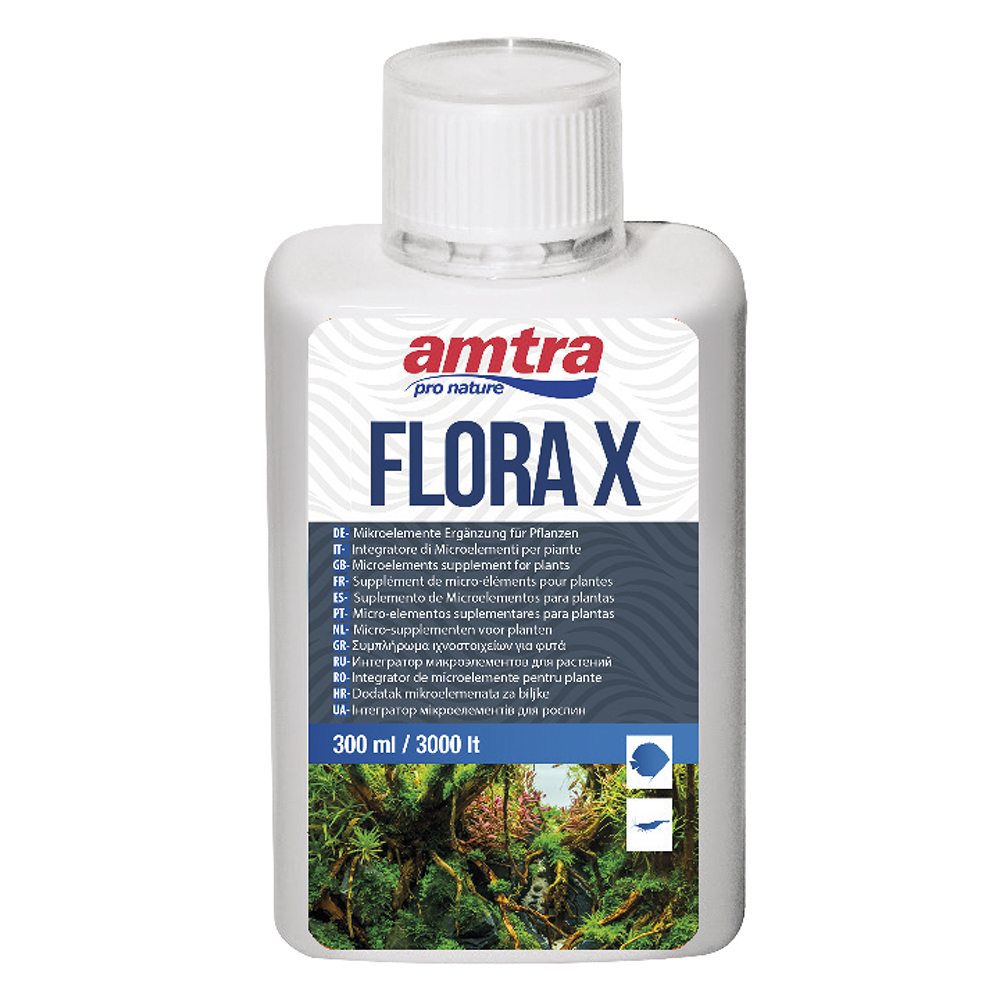 Amtra Flora X Fertilizzante liquido Bio Ferro e Microelementi 300ml