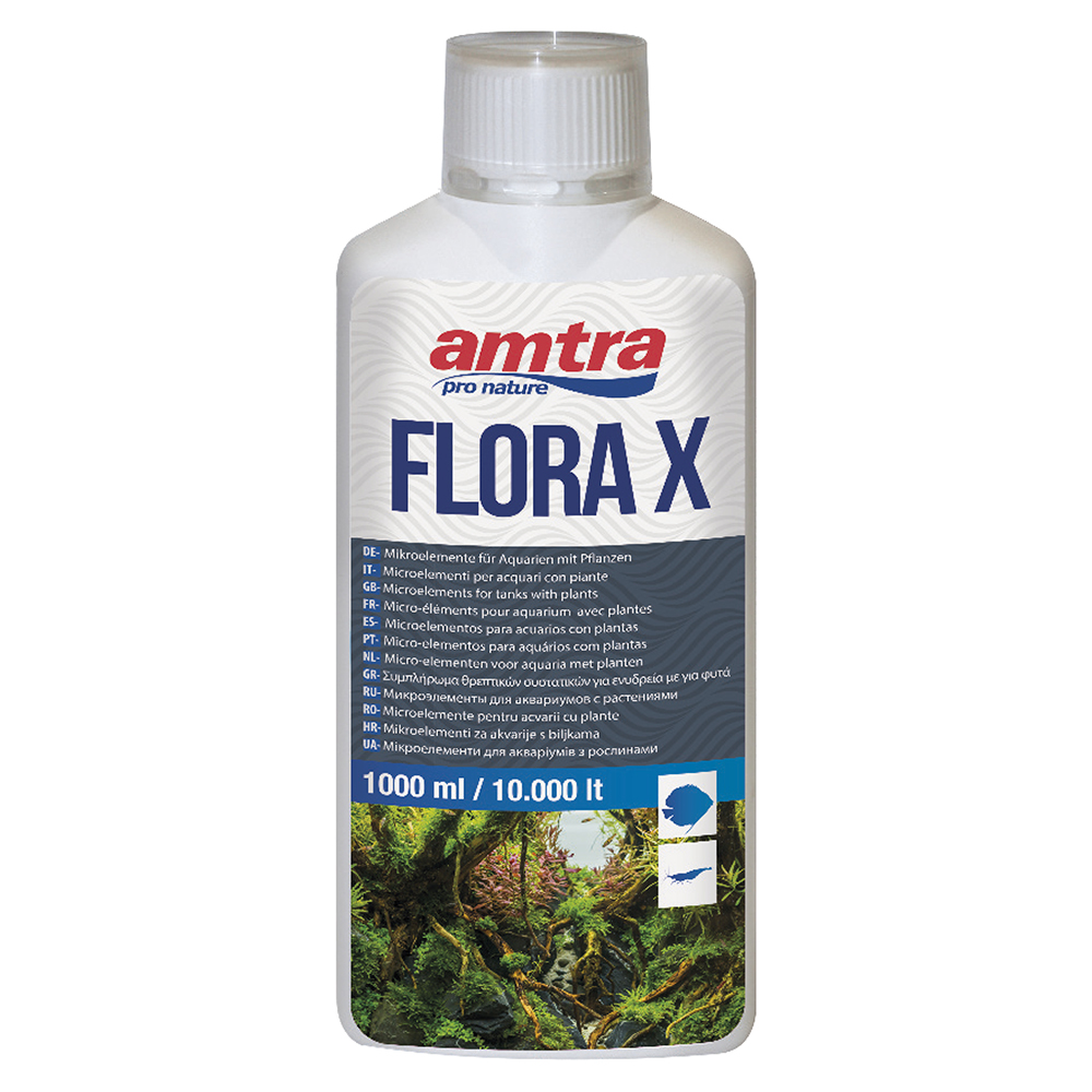 Amtra Flora X Fertilizzante liquido Bio Ferro e Microelementi 1000ml