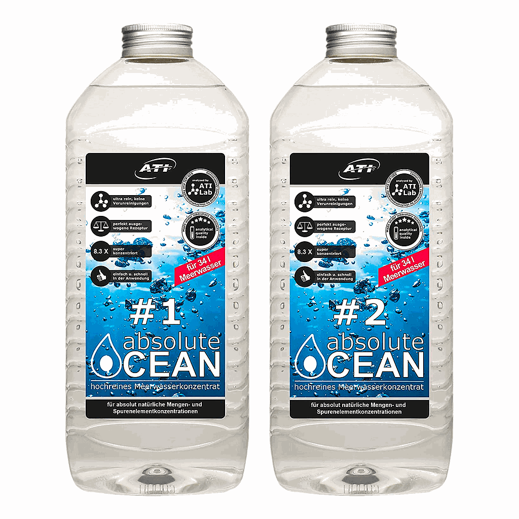 ATI Absolute Ocean 2 x 2,04 litri per creare 34 litri di acqua marina