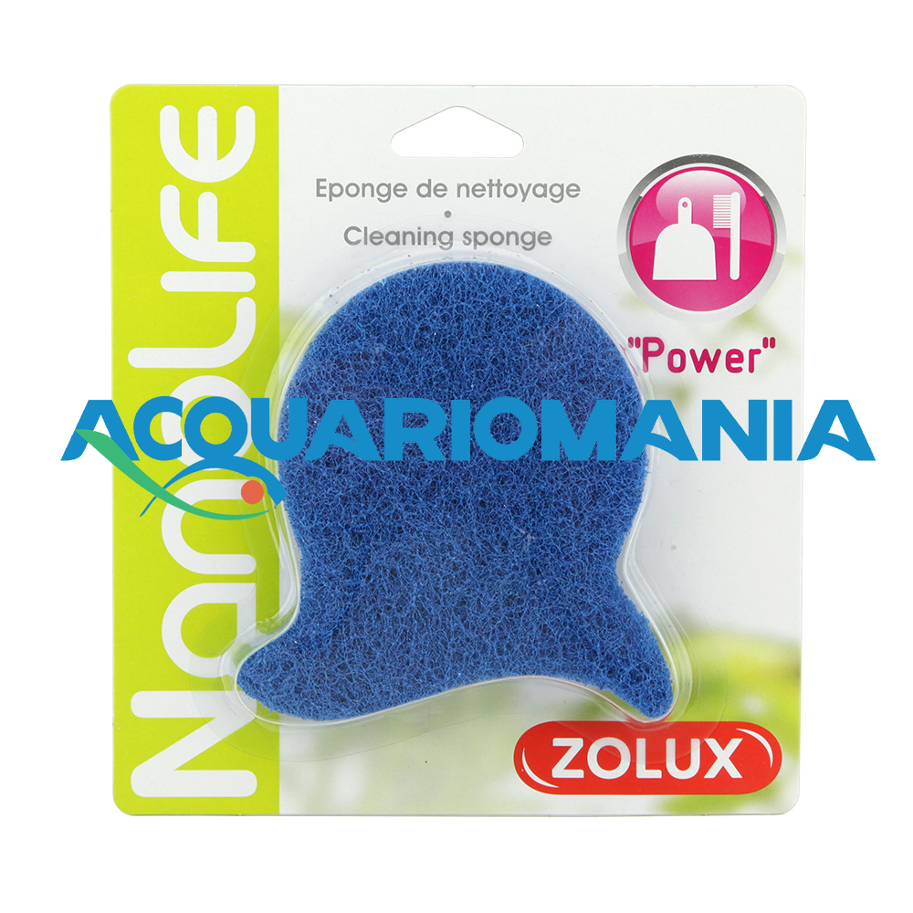 Zolux Cleaning Sponge Power Spugna blu pulizia vetri acquari