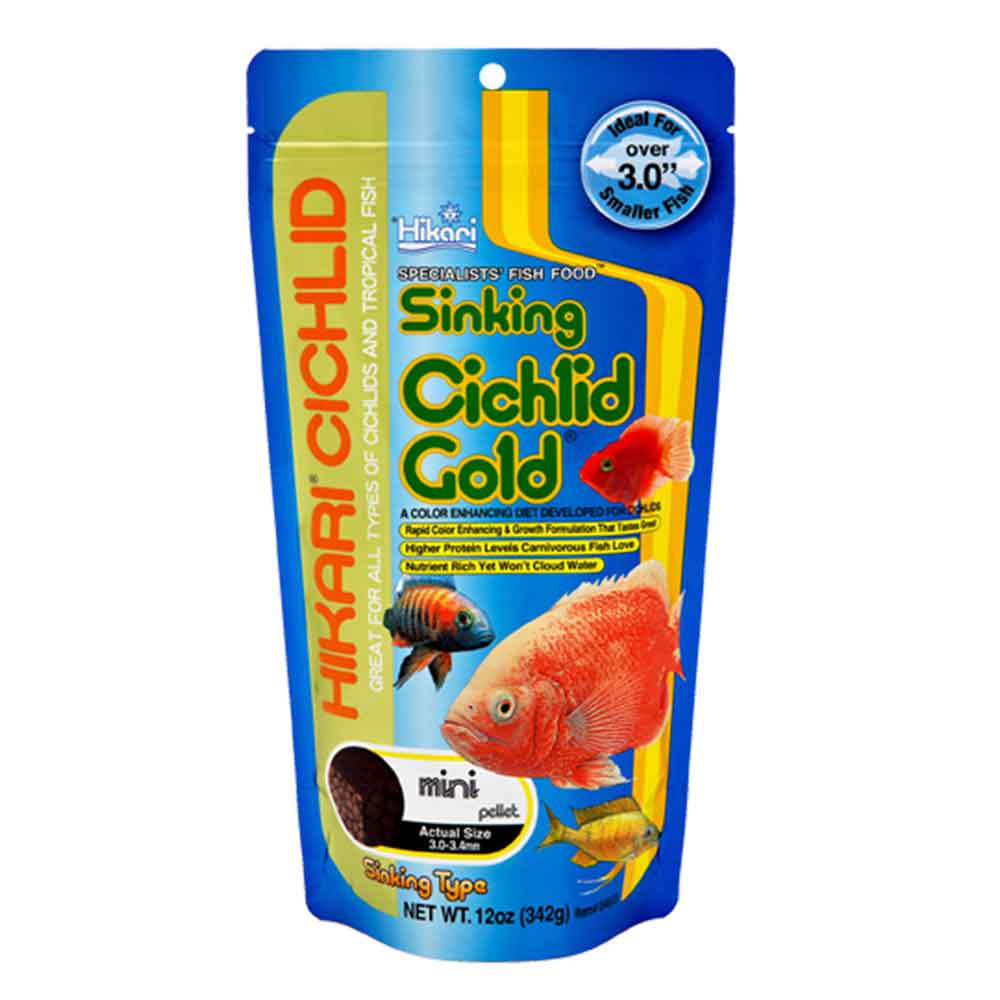 Hikari Cichlid Gold Sinking affondante mini pellet 100g
