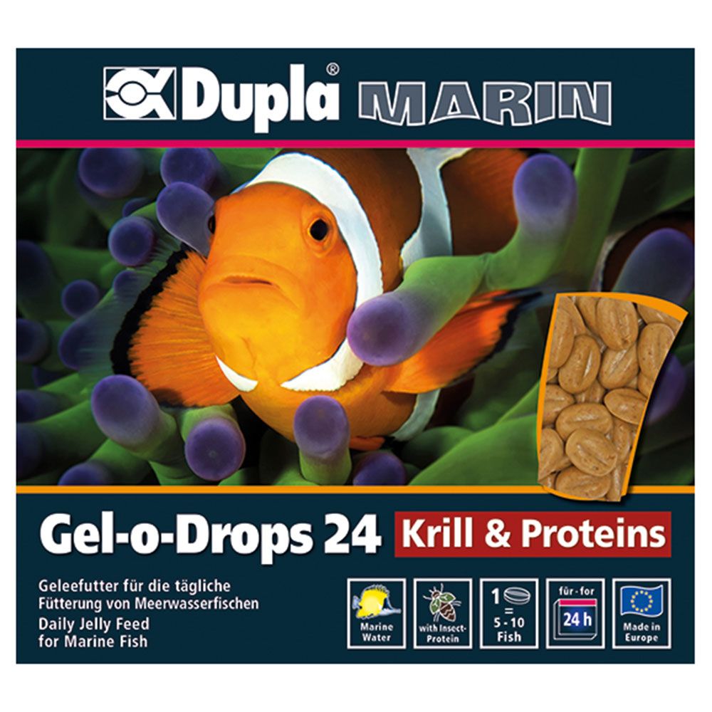 Dupla Gel-o-Drops Krill &amp; Proteins Mangime per Pesci marini 12x2gr