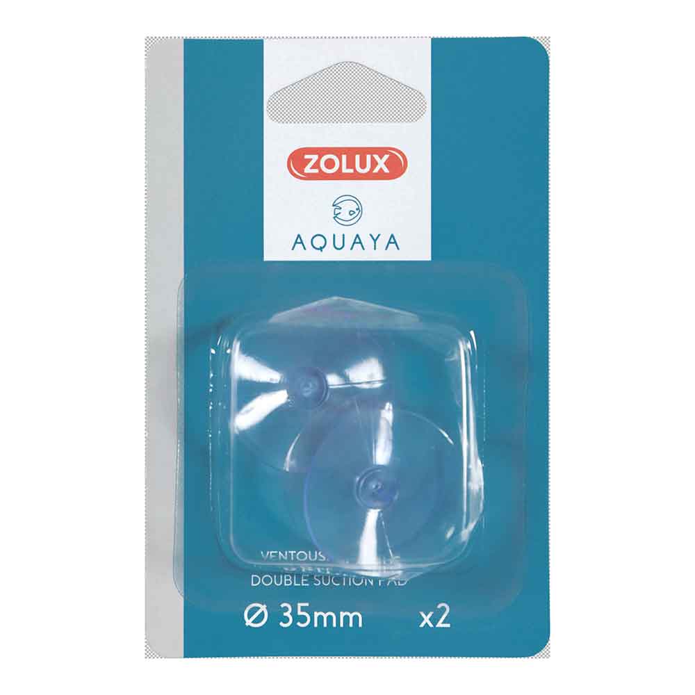 Zolux Aquaya Ventosa Bifacciale Trasparente 35mm 2pz