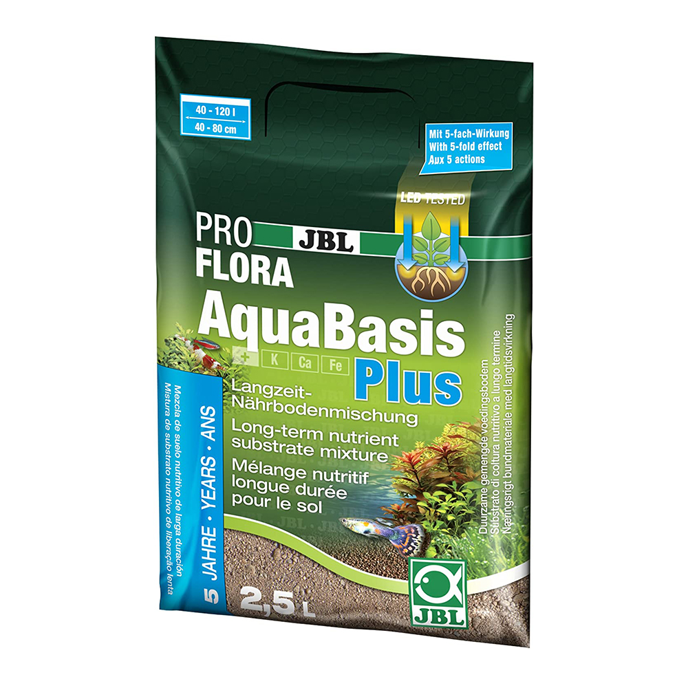 Jbl Pro Flora AquaBasis Plus Substrato fertile per piante 2.5l 3Kg per 40-120l