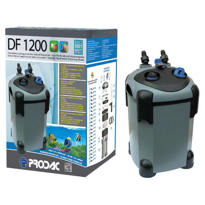Prodac Filtro Esterno DF1200 con UV-C 9W