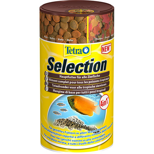 Tetra Selection Mangime base 4in1 (fiocchi, granuli, wafermix, crisp) 100ml