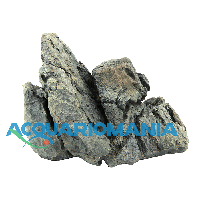 Askoll Orn Stone Grey XS Roccia decorativa in resina atossica 9,8X7,8X5,8 cm