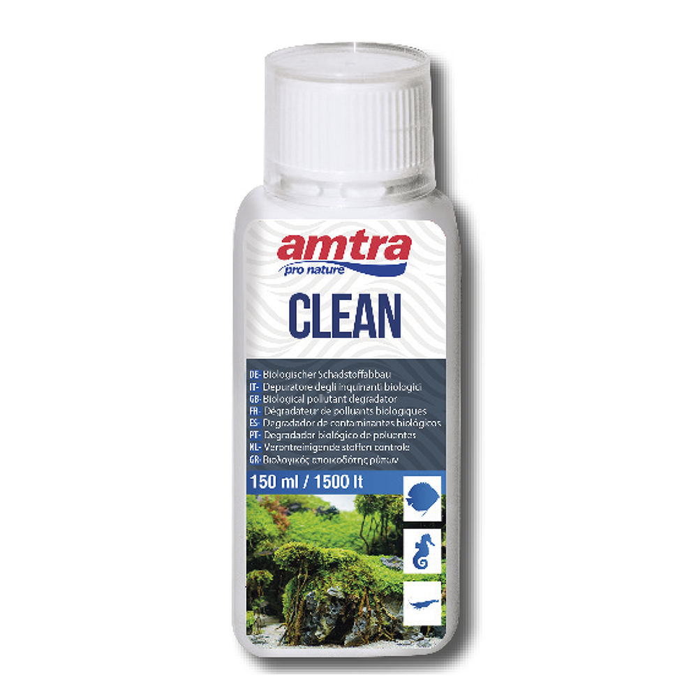 Amtra Clean Batteri e Microrganismi naturali depuratori 150ml per 750lt