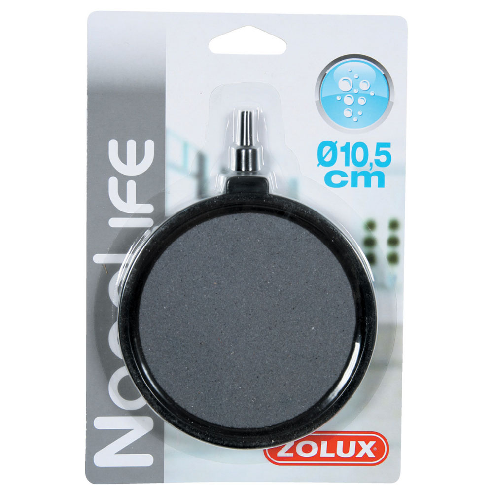 Zolux Diffusore circolare Pietra porosa disco nero 10.5cm