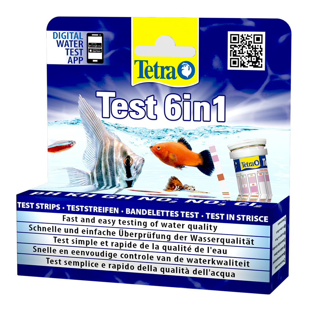 Tetra Test 6 in 1 Digital Water Test App 25 strisce per Ios e Android