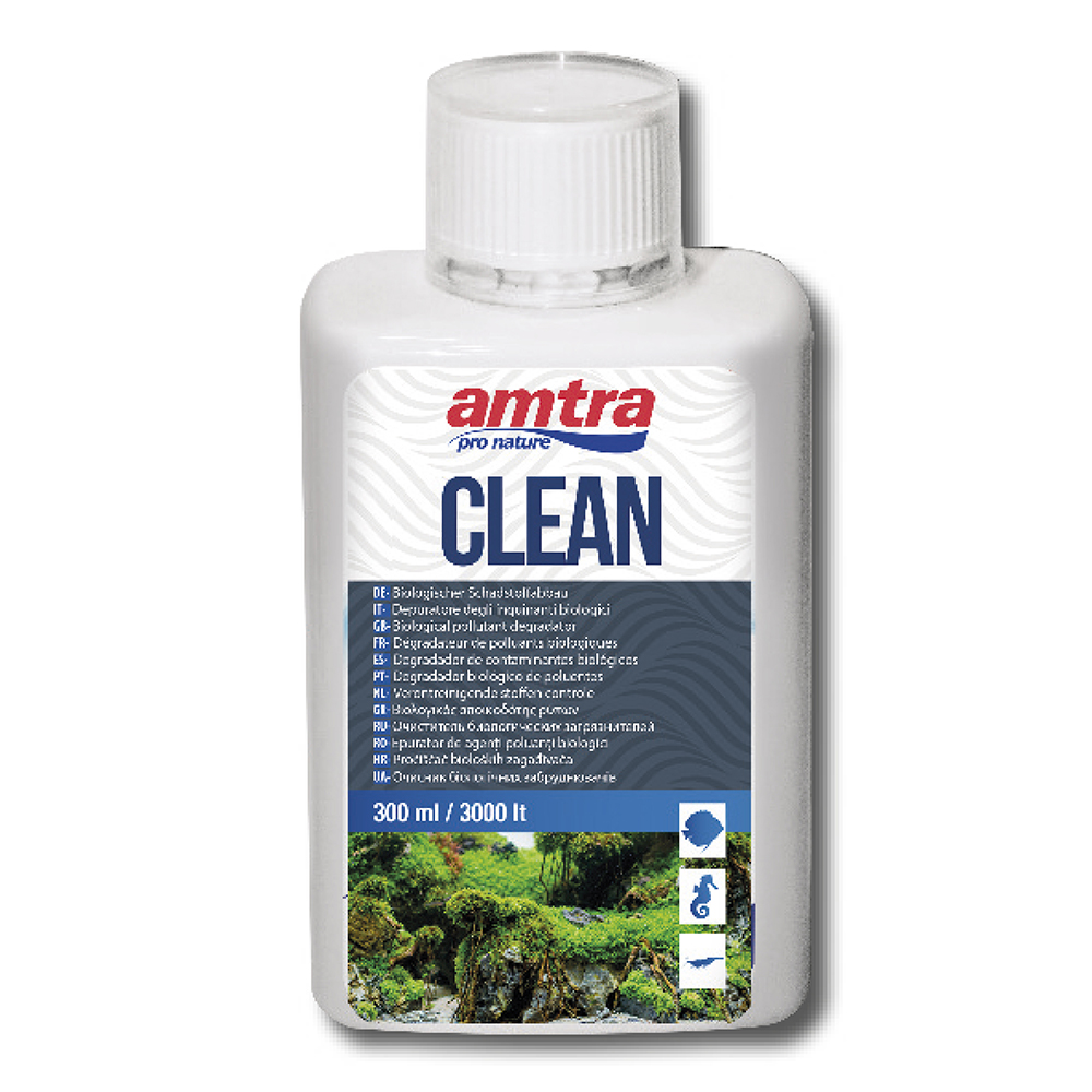 Amtra Clean Batteri e Microrganismi naturali depuratori 300ml per 1500lt