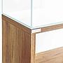 Aqpet Cabinet Nature Supporto per Acquari Shallow Effetto Legno Naturale 60x30x83h cm