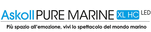 Askoll Acquario Pure Marine XL HC Nero con Sale OMAGGIO 76x36x57h cm 130Lt