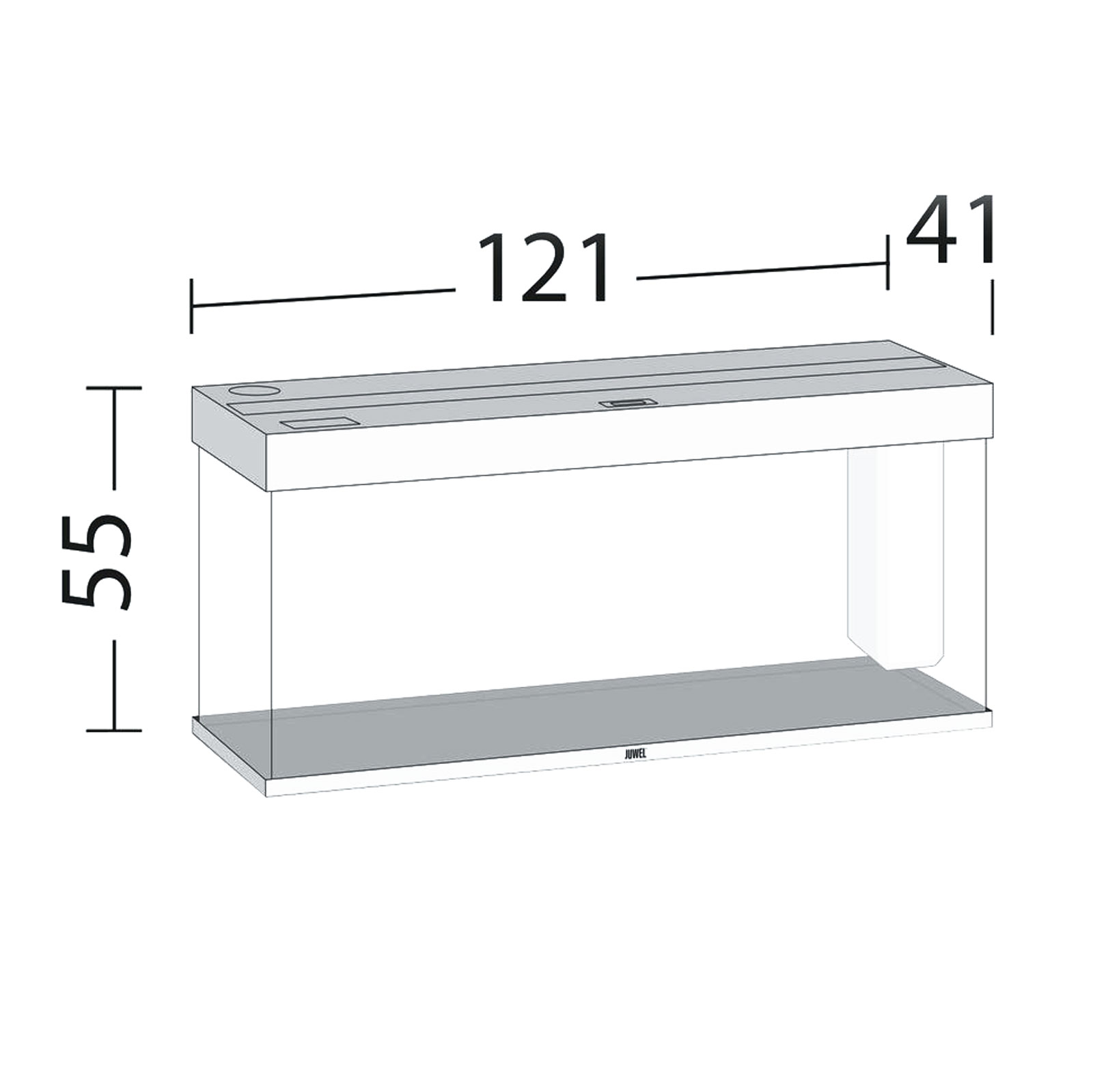 Juwel Acquario Rio 240 Litri LED Nero 121x41x55H cm