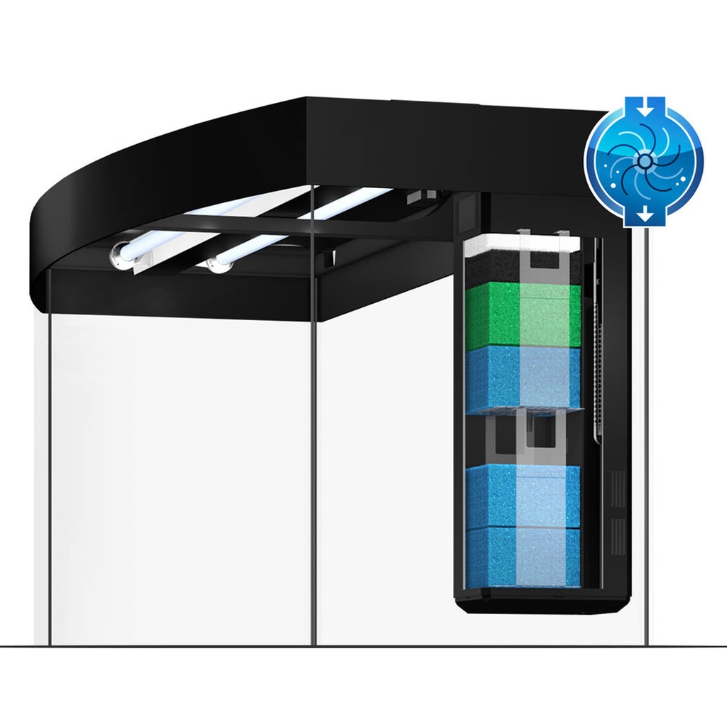 Juwel Acquario Vision 260 Litri LED Faggio mis. 121x46x64H cm