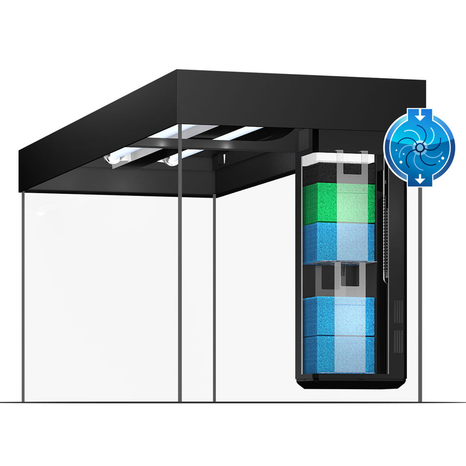 Juwel Acquario Rio 450 Litri LED Faggio 151x51x66H cm