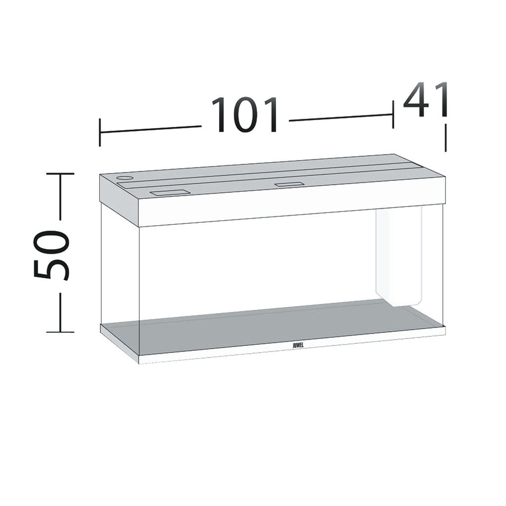 Juwel Acquario Rio 180 Litri LED Bianco 101x41x50H cm
