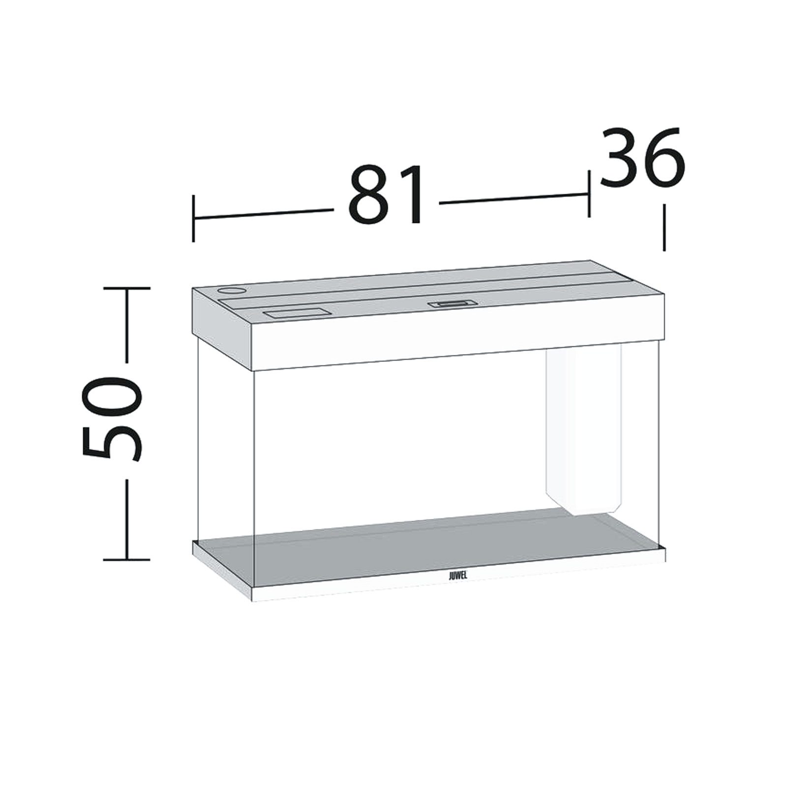 Juwel Acquario Rio 125 Litri LED Bianco 81x36x50H cm