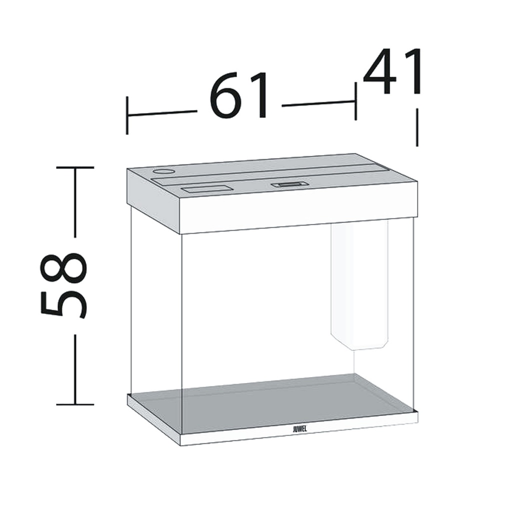 Juwel Acquario Lido 120 Litri LED Faggio 61L x 41 x 58H cm