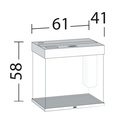 Juwel Acquario Lido 120 Litri LED Faggio 61L x 41 x 58H cm