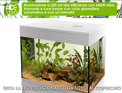 Askoll Acquario Pure LED L Absolute Black 56x36x43,5h cm 68Lt