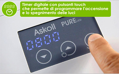 Askoll Acquario Pure LED XL White 76x36x43,5h cm 94Lt
