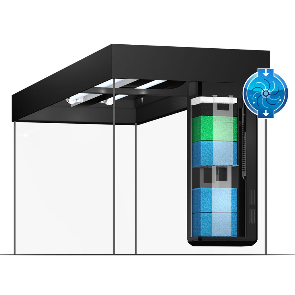 Juwel Acquario Lido 200 Litri LED Bianco mis. 71L x 51 x 65H cm