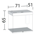 Juwel Acquario Lido 200 Litri LED Bianco mis. 71L x 51 x 65H cm