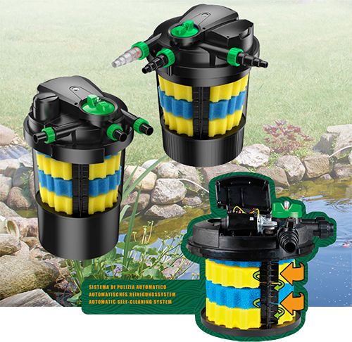 Amtra Pond Prexure Filter 12000 Filtro autopulente per vasche fino a 12000 litri con UV 11W