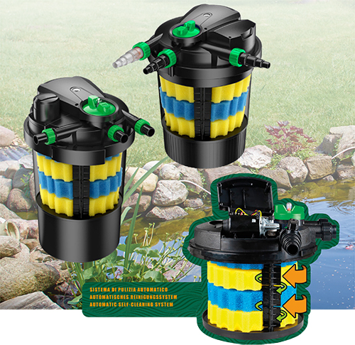 Amtra Pond Prexure Filter 8000 Filtro autopulente per vasche fino a 8000 litri con UV 11W