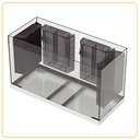 Ferplast Acquario Dubai 80 LED Bianco 81x36x h 51 cm 125 l