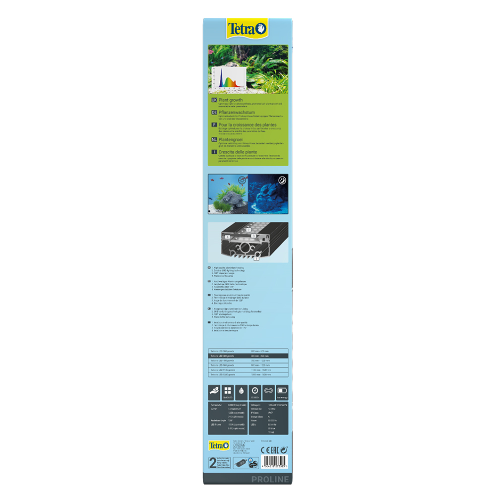 Tetra Tetronic LED ProLine 380 Lampada acquari Piantumati 12,5W 380mm-579mm
