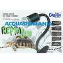 Reptalux Lampada Flessibile a Pinza E27 con UV-A e UV-B 50W bianco