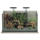 Zolux Acquario Idro 60 Zebrano Grigio 63x35x41,5cm 60 litri