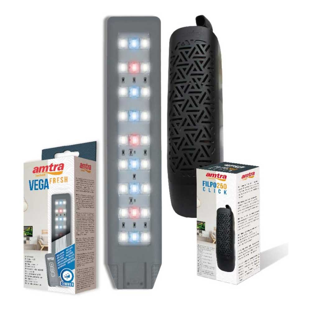 Amtra Nanotank System 30 Acquario 30l Led Filtro Coperchio e Tappetino 30x30x35h cm