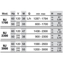 Newa Jet 3000 Pompa regolabile da 1200 a 3000 l/h