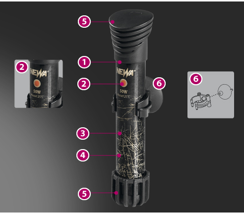 Newa Therm Preset 150 Riscaldatore pre-settato a 25° 150W