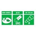 Amtra Scudo Inox Lampada UV-C 36W