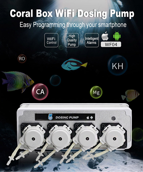 Coral Box WIFI WF04 Dosing Pump Pompa dosometrica Wi-fi a 4 canali